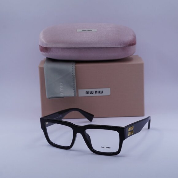 Miu Miu MU02XV 1AB1O1 Rectangle Eyeglasses 52mm – Black - Picture 5 of 10